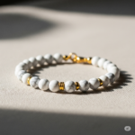 Minimalist gemstone beaded bracelet