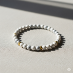 Minimalist gemstone beaded bracelet